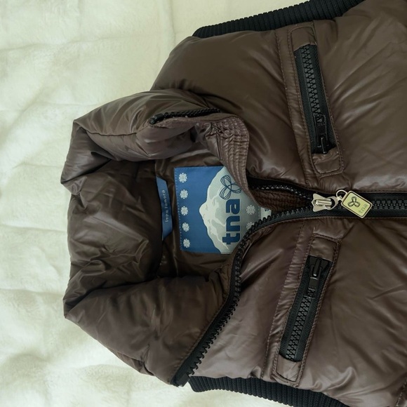 TNA Brown Puffer Vest - Picture 3 of 4